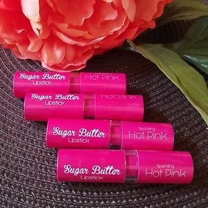 Sugar Butter Sparkling Hot Pink Lipstick